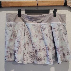 Lululemon Athletica Gray Patterned Pace Rival Skirt Size 14